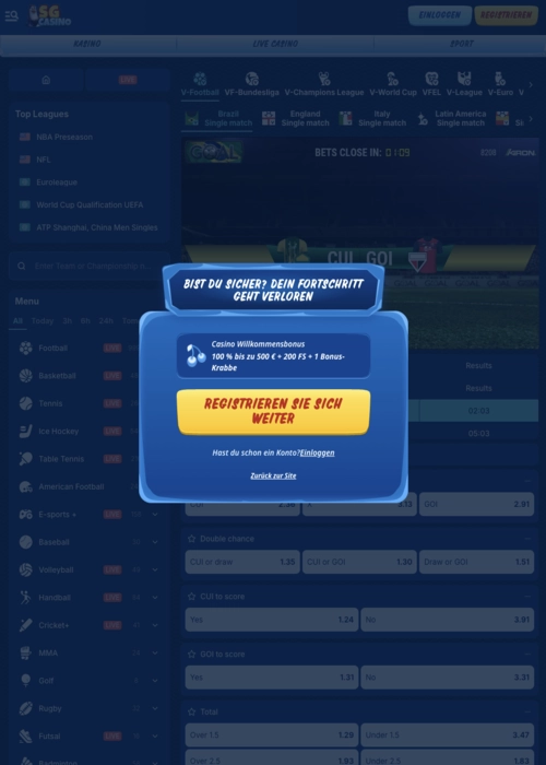 Aplicación móvil casino descarga SG Casino